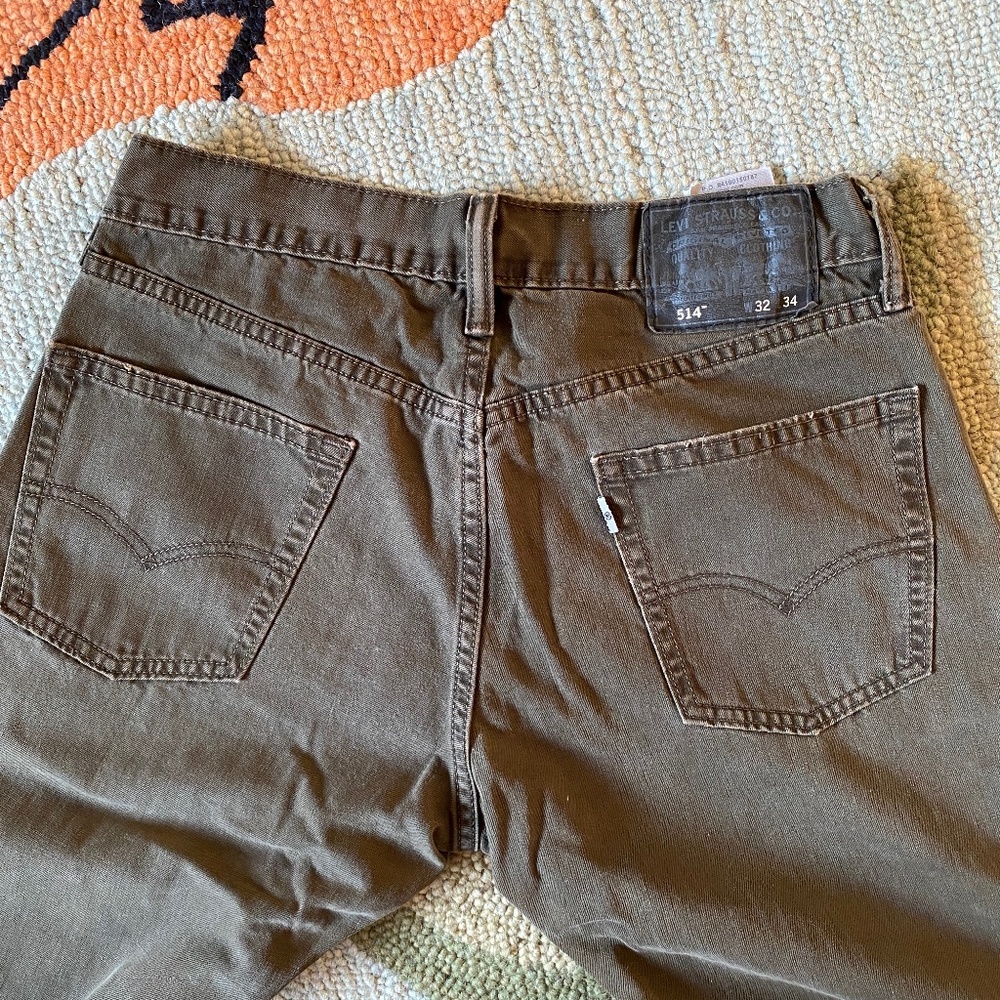 Levi's I 514 I Slim Straight I Green Jeans I 32 x 34 - Picture 10 of 16